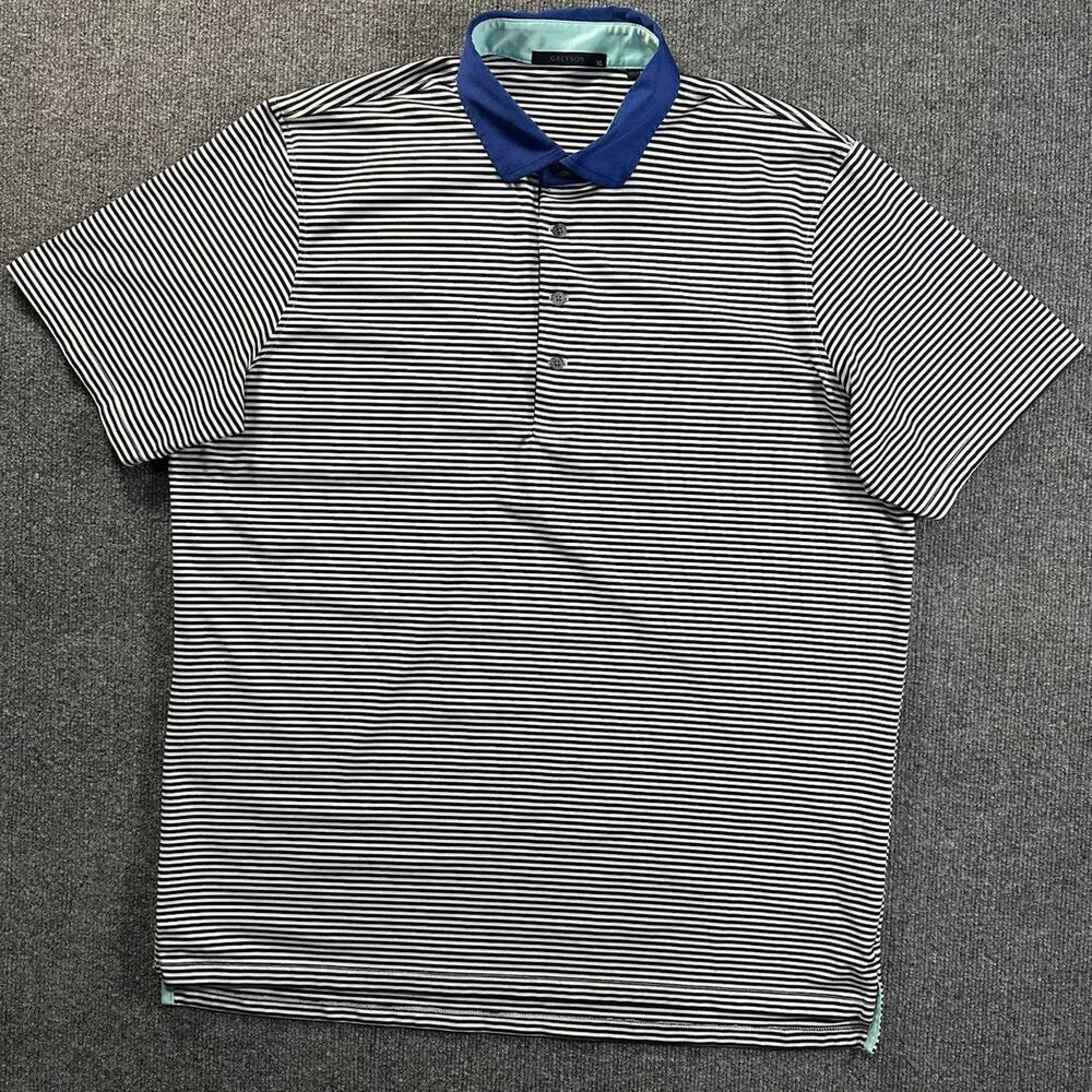 Greyson Men’s Aurora Short Sleeve Polo Performance Stretch Striped Golf Shirt XL